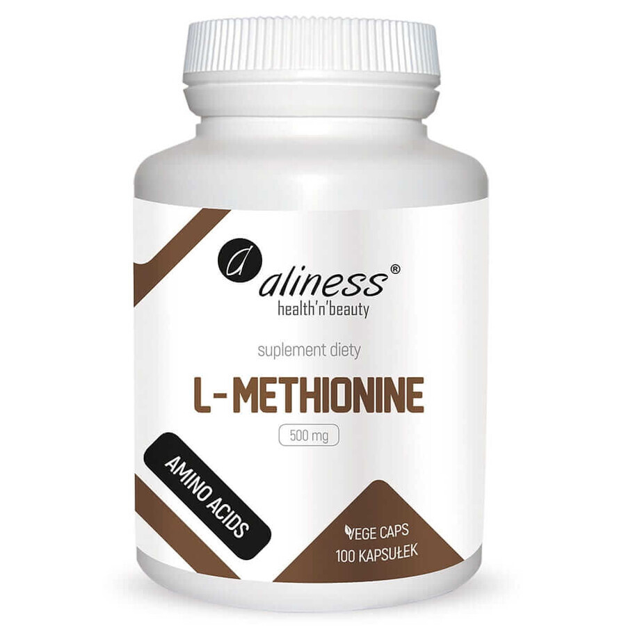 Buy L-Methionine 500 mg 100 vcaps Aliness L-Methionine 500 mg 100 vcaps Aliness