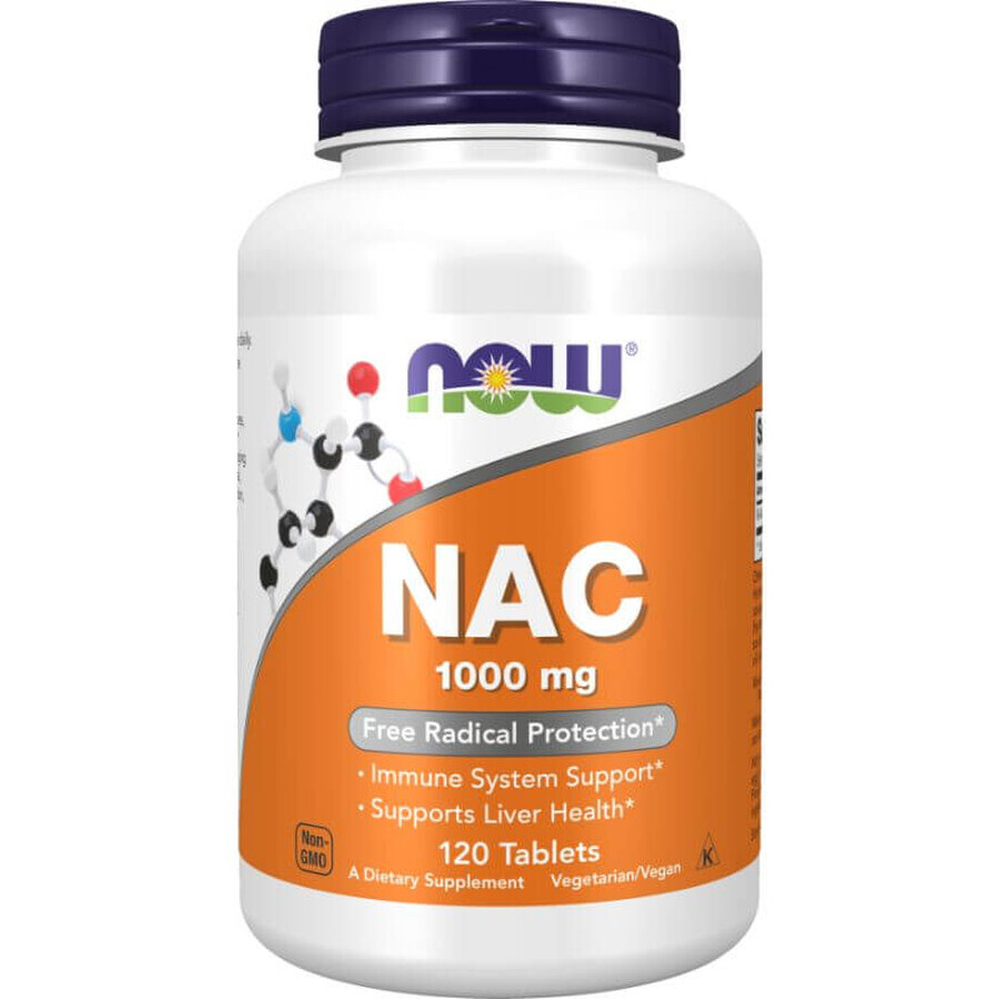 NAC 1000 mg 120 comprimés NOW Foods
