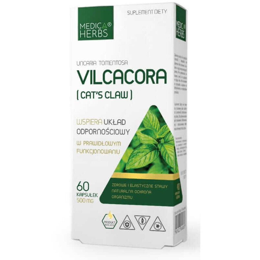 Vilcacora (kattenklauw) 500mg, 60 capsules Medica Herbs