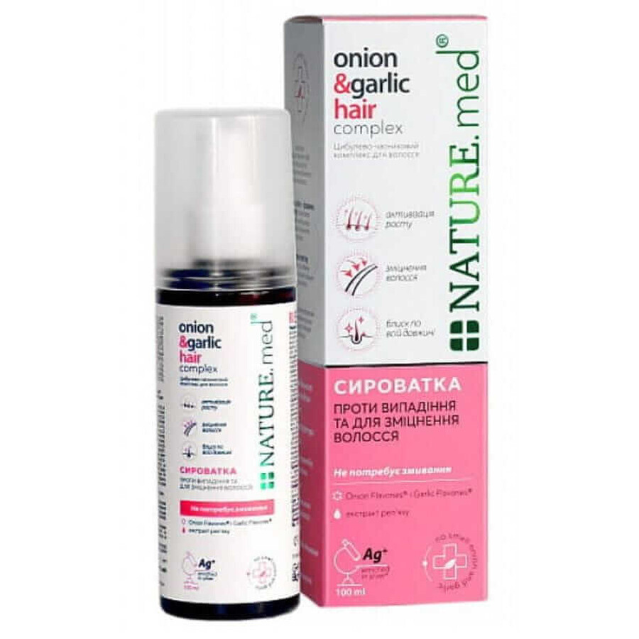 Complesso tonico-serum per capelli alla cipolla e all'aglio 100ml Nature.Med
