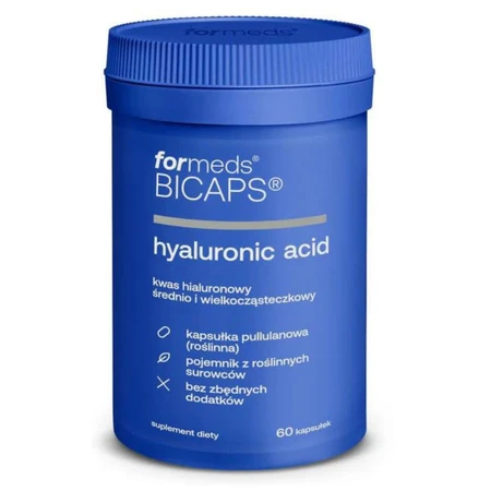 BICAPS Ácido hialurónico 200 mg 60 cápsulas, Formeds