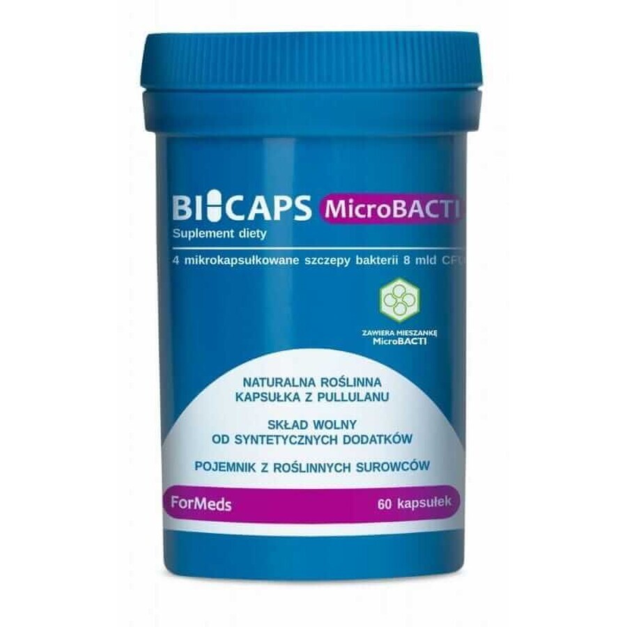 Bicaps Microbacti 60 microcapsules. Formede