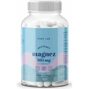 Pure Lab citrate de magnésium 365 mg, 120 gélules végétaliennes