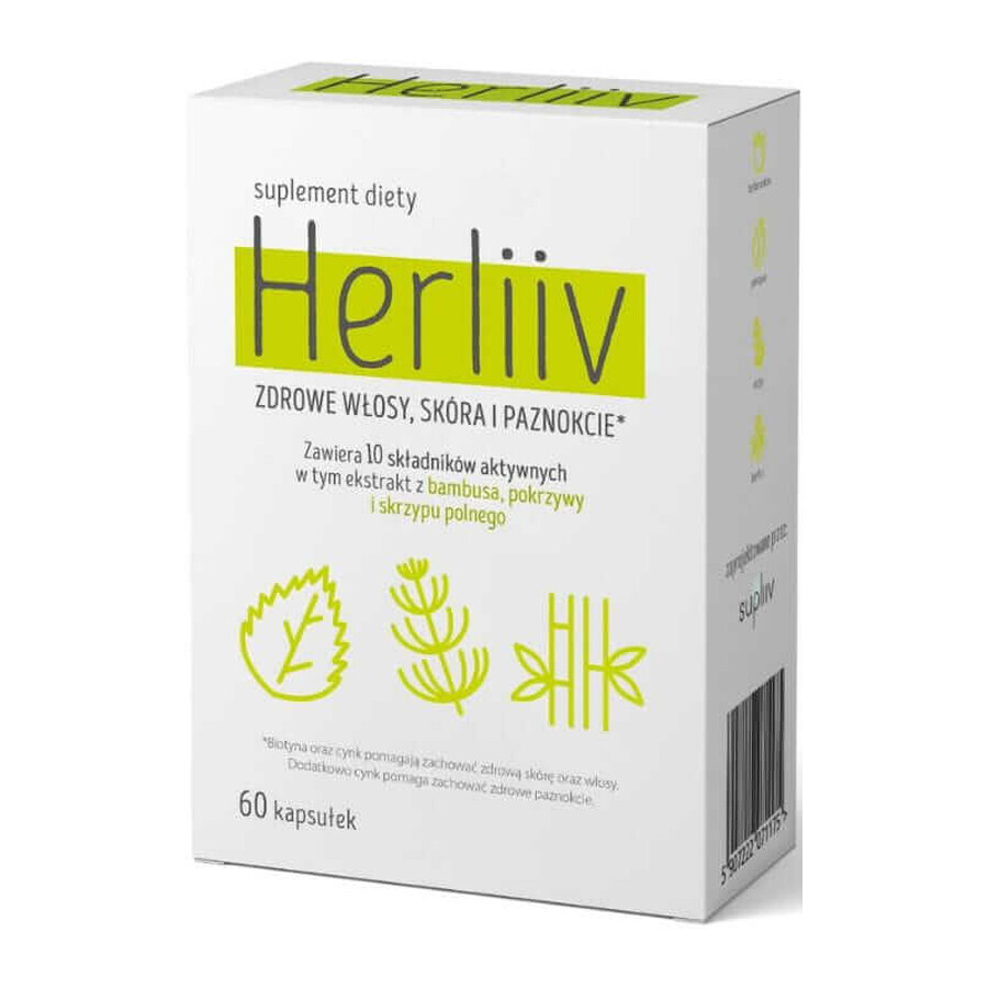 Herliiv 60 capsules - healthy hair, skin and nails