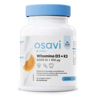 Osavi Vitamina D3 2000IU + K2 100mcg - 60 cápsulas blandas
