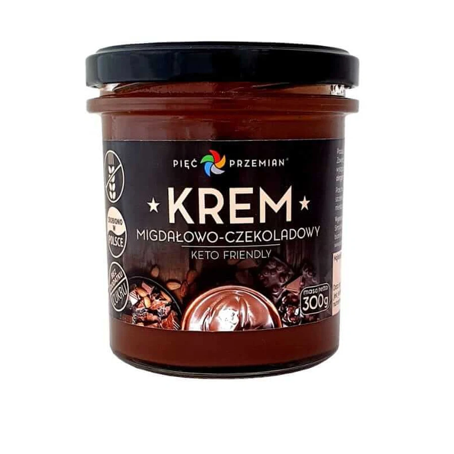 KETO amandel- en chocoladecrème 300g VIJF VERANDERINGEN
