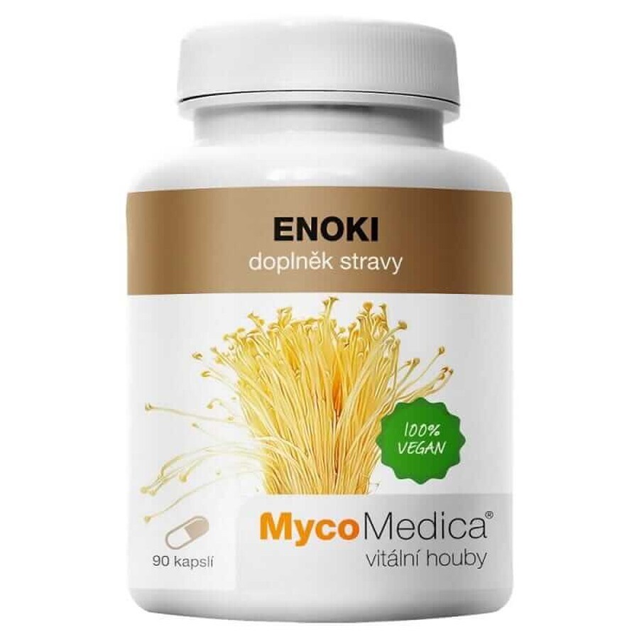 Enoki 30% polysaccharide 90 capsules MycoMedica