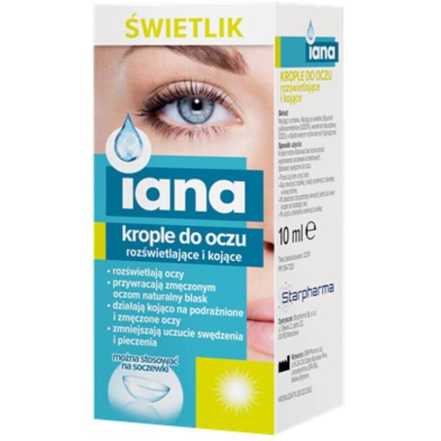 IANA CANDLE brightening and soothing eye drops 10ml STARPHARMA