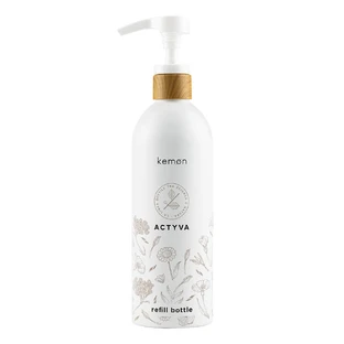 Nachfüllbare Aluminiumflasche für Shampoo, Maske oder Spülung, 500 ml, Kemon