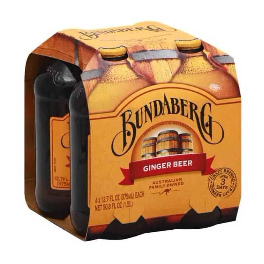 Alcoholvrij bier met gember, 4 x 375 ml, Bundaberg