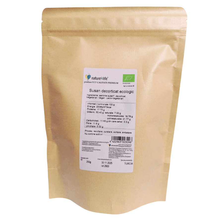 Susan décortiquée bio, 250 g, Nature 4 life