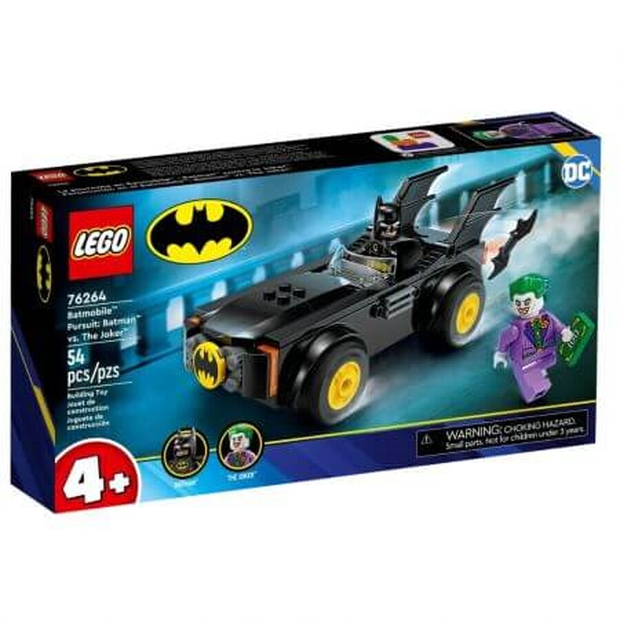 Batmobiel achtervolging - Batman vs Joker, 4 jaar+, 76264, Lego DC