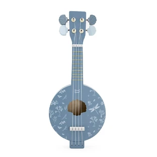 Banjo de juguete de madera, +3 años, Azul, Label Label