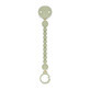 Silicone lanyard with clips for pacifier Colour Essence, Green, Suavinex