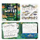 Juego de tablero para colorear con agua, Magic Water Cards Dino, 3 a&#241;os+, Floss &amp; Rock