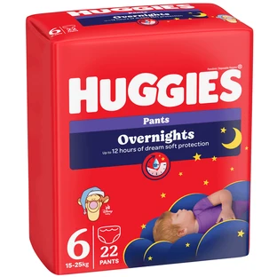 Culotte de nuit Elite Soft Overnights Elite Soft Overnights Nr.6, 15-25 kg, 22 pièces, Huggies