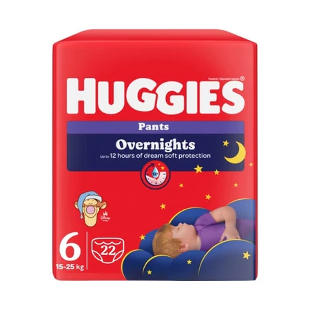 Culotte de nuit Elite Soft Overnights Elite Soft Overnights Nr.6, 15-25 kg, 22 pièces, Huggies