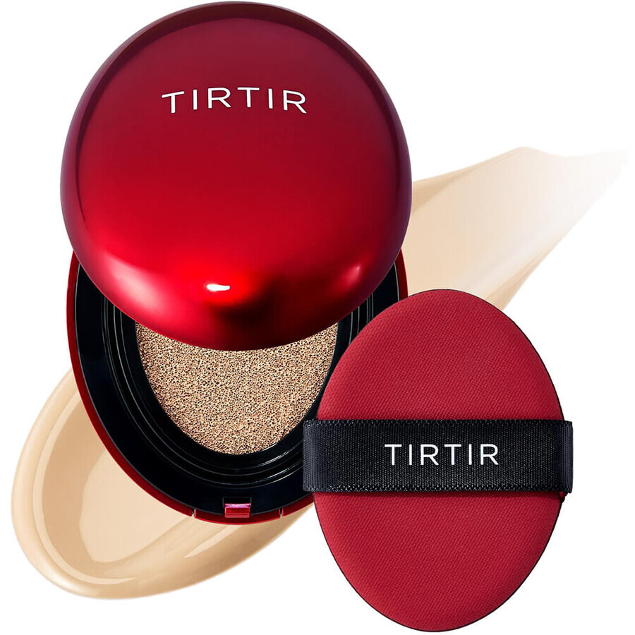 Base de maquillaje compacta con SPF40 PA++ Mask Fit Red Cushion, 18 g, 21W Natural Ivory, TirTir