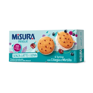 Muffins aux cerises et aux myrtilles sans lactose, 290 g, Taille