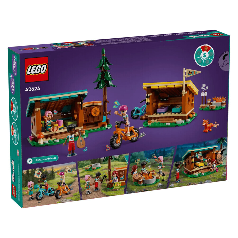 Cabañas acogedoras en Adventure Camp, 7+ años, 42624, Lego Friends