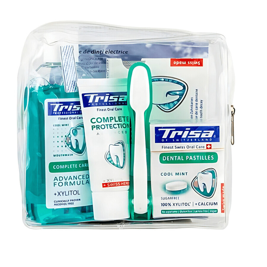 Set igiena orala Travel Uno, Multicolor, 6 articole, Trisa