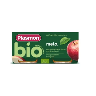 Organic Apple puree, + 6 months, 2 x 80 g, Plasmon