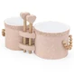 houten speelgoed Bongo's, +18 maanden, Roze, Label Label