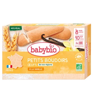 Biscuits de dentition à la vanille bio, +8 mois, 120 g, Babybio