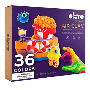 Set de creación Air Clay, 36 colores, + 3 años, OktoClay