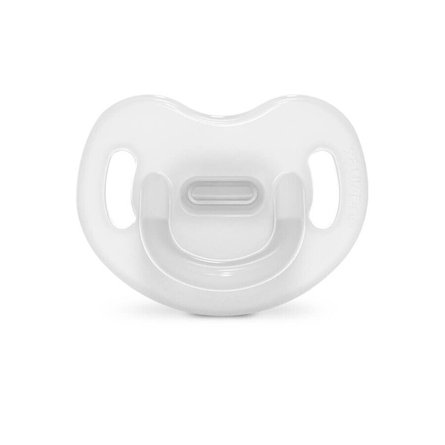 Suzeta anatomica din silicon SX Pro Colour Essence, 6-18 luni, Alb, Suavinex
