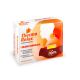 Venda cervical ajustable + 4 Maxi autocalentadores, 10h de acción, 100% natural, reutilizable, ThermoRelax