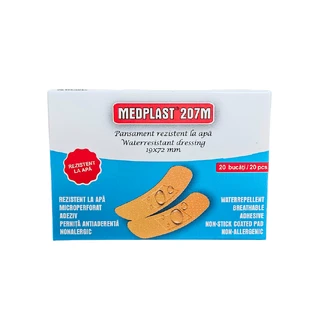 Apósito impermeable Mediplast 207 M, 1,9 cm x 7,2 cm, 20 piezas, Mebra