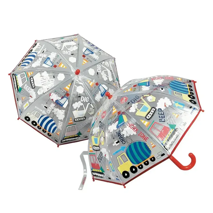 Parapluie transparent pour enfants, construction à couleurs changeantes, 3 ans et plus, Floss & Rock