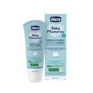 Crema protectora de la dermatitis del pañal Baby Moments, + 0 meses, 100 ml, Chicco