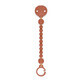 Silicone lanyard with clips for pacifier Colour Essence, Ruby, Suavinex