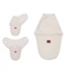 Pañal para bebé, tejido termofrotte, 0-3 meses, rosa empolvado, Miminu