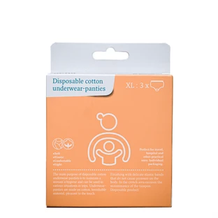 Braguitas desechables de algodón, Talla XL, 3 uds, Apfia Care