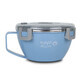 Runde Edelstahlkasserolle We care, blau, 850 ml, Nava