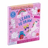 Kit pentru desen, reutilizabil Rainbow Fairy, 3 ani+, Floss & Rock