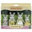 Lote de 4 figuritas Conejito Cola de Algodón Sylvanian Families, +3 años, Época