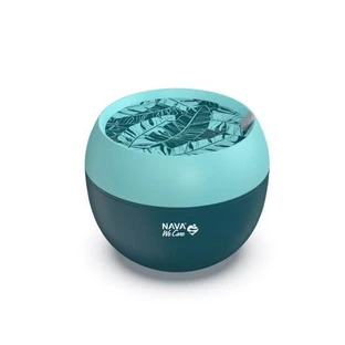 Round plastic casserole We care, blue, 800 ml, Nava