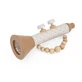 Holzspielzeug Trompete, +18 Monate, Nougat, Label Label