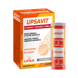 Upsavit Vitamina C, 1000 mg, 20 comprimidos efervescentes, Upsa