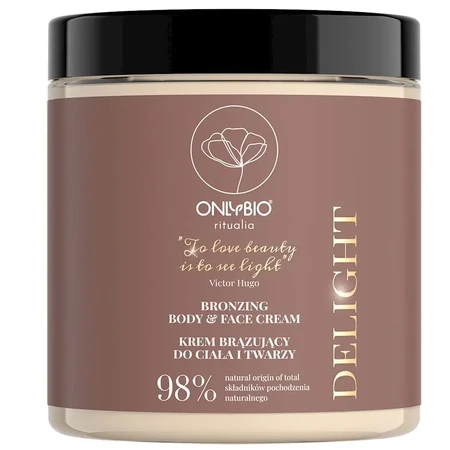 Crema bronceadora para cara y cuerpo, 250 ml, Onlybio