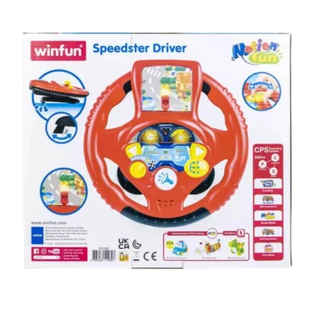 Steering wheel with sounds and lights, 24 months+, Winfun