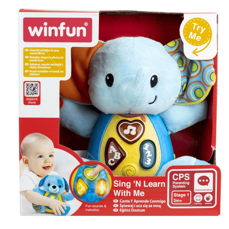 Juega, Canta y Aprende con Timber el Elefante, 9 meses+, Winfun