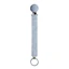 Ribbon clip-on pacifier lanyard, Dusty Blue, Bibs