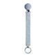Ribbon clip-on pacifier lanyard, Dusty Blue, Bibs