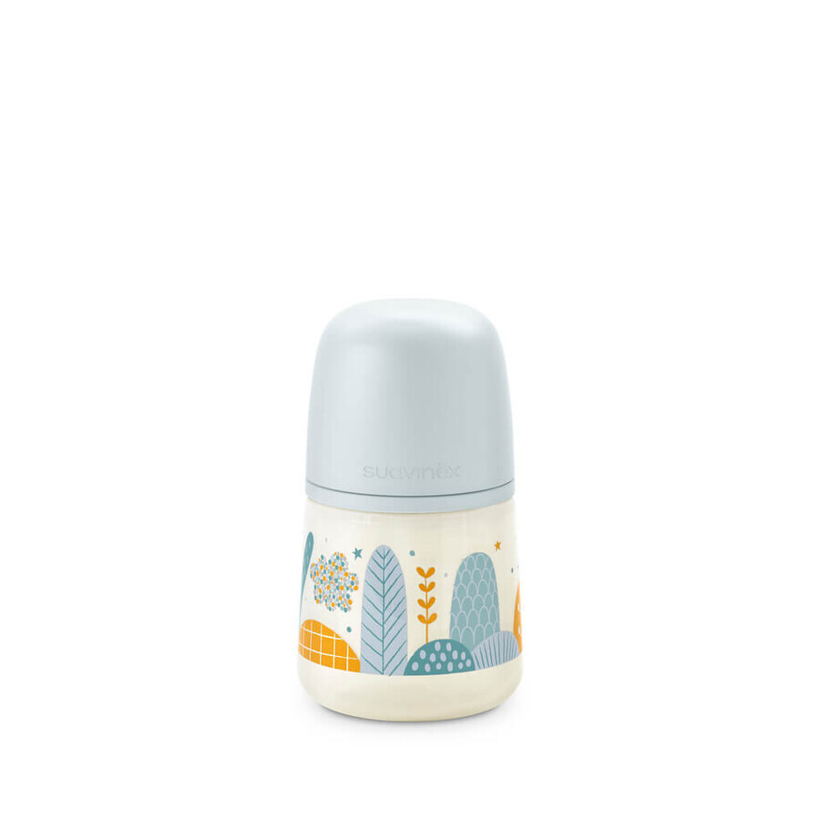 Fles met fysiologische speen SX Pro Slow Flow Dreams, blauw, 150 ml, Suavinex