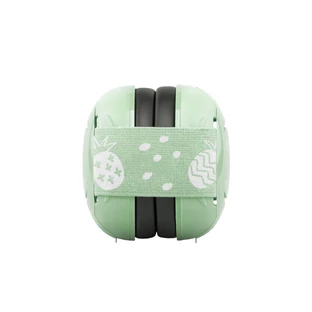 Ear muffs for babies with 2 adjustable headbands, +0 months, Green, Mini+